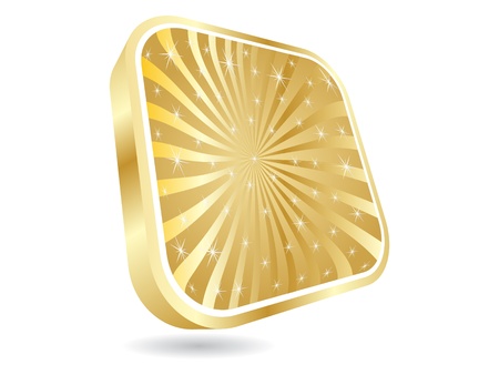 golden buttonのイラスト素材