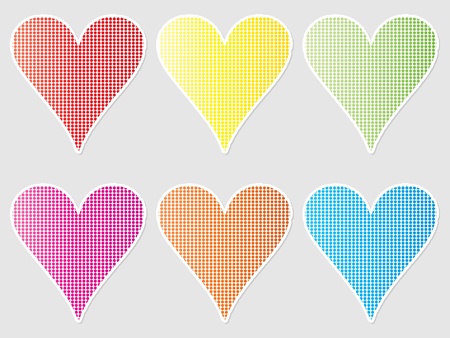 button heartのイラスト素材