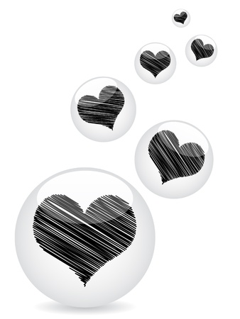 poker heart backgroundのイラスト素材