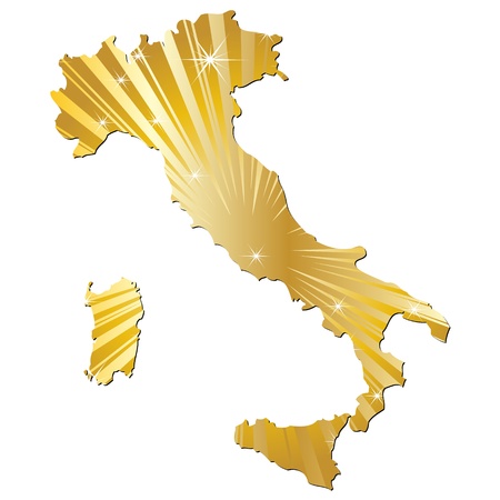 map of italy のイラスト素材