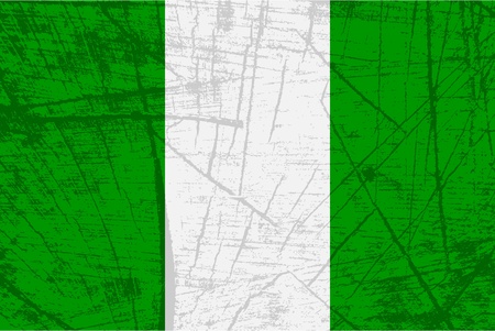flag of nigeriaのイラスト素材