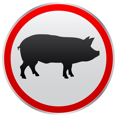 pig buttonのイラスト素材