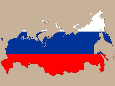 russian flagのイラスト素材