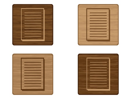 document button のイラスト素材