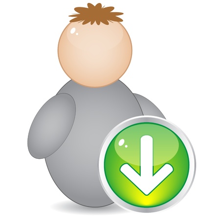 download buttonのイラスト素材