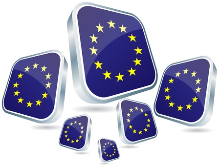   european flags posterのイラスト素材