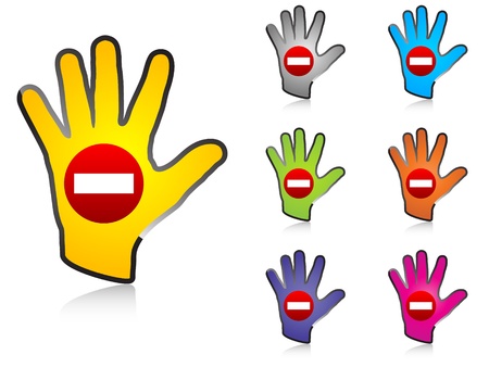 CAUTION buttonsのイラスト素材