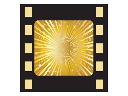 golden filmstripのイラスト素材