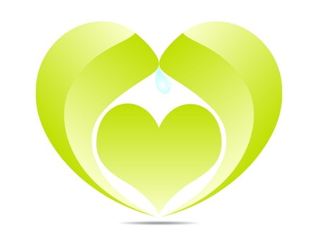 ecological heartのイラスト素材