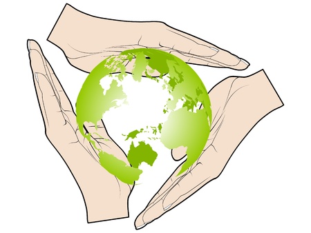 protect the worldのイラスト素材