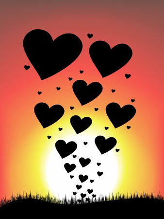 valentines backgroundのイラスト素材