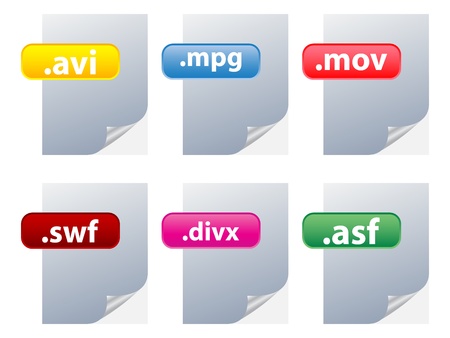video filesのイラスト素材