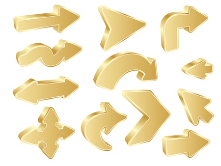 different shape of arrows vector illustrationのイラスト素材