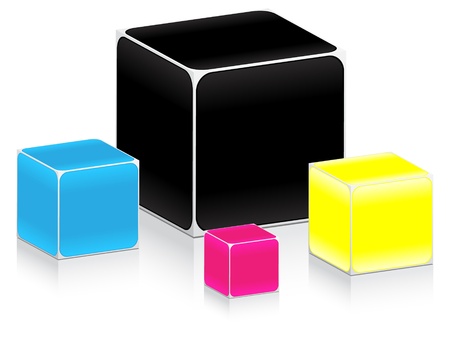 vector illustration of CMYK colors
のイラスト素材