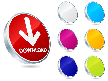 download buttons vector illustrationのイラスト素材