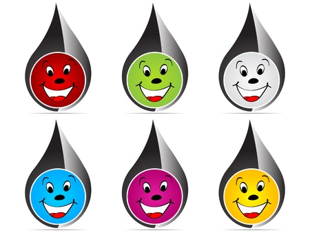 web buttons different colorsのイラスト素材