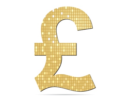 Pound coins vector illustrationのイラスト素材