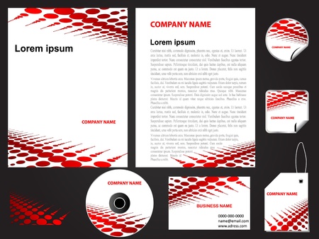 Modern letterhead template design vector illustrationのイラスト素材