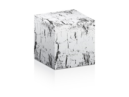 grunge box vector illustrationのイラスト素材