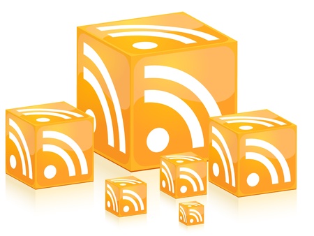 Rss on boxes - vector illustration
のイラスト素材