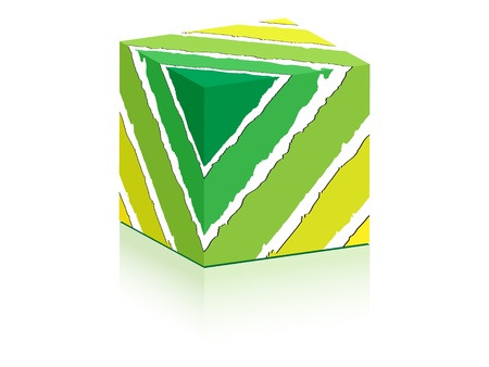 green box for advertising vector illustrationのイラスト素材