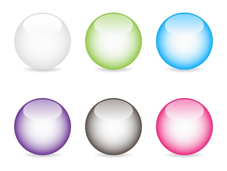 shiny web buttons different colors vector illustrationのイラスト素材