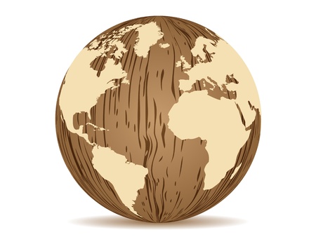 abstract earth wooden texture vector illustrationのイラスト素材