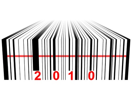 2010 year vector illustrationのイラスト素材