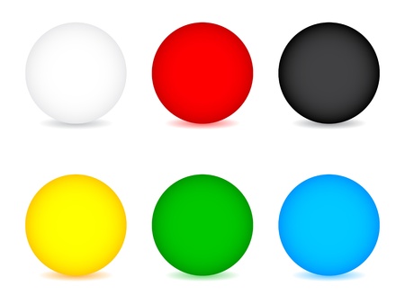 balls different colors vector illustrationのイラスト素材