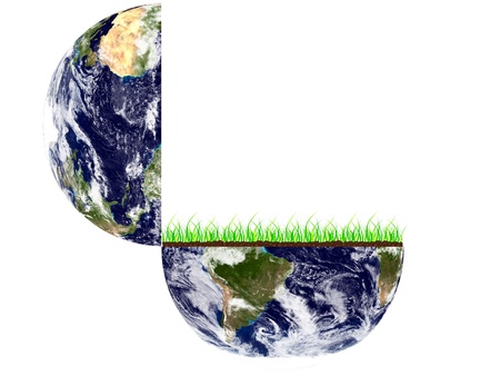 Open earth imageのイラスト素材