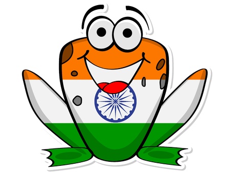 indian frogのイラスト素材