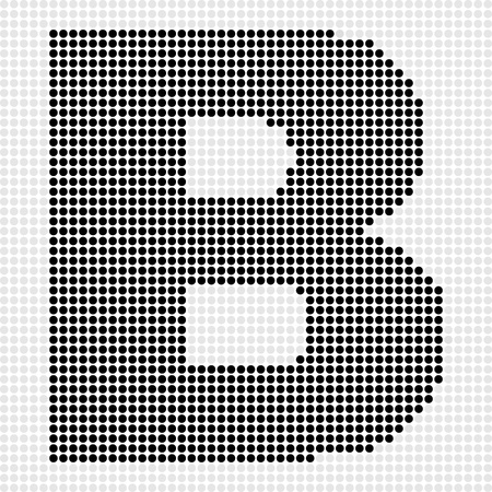 letter b dots pattern のイラスト素材