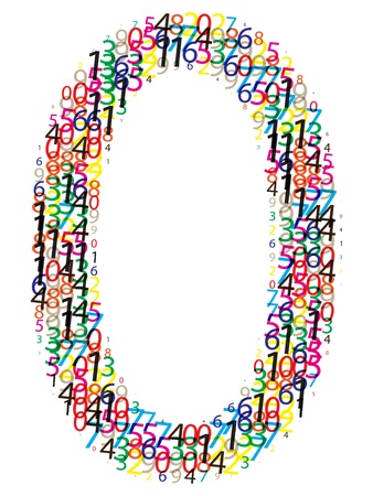 zero design because zero is not number のイラスト素材
