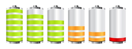 battery chartのイラスト素材