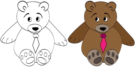 sad bearのイラスト素材