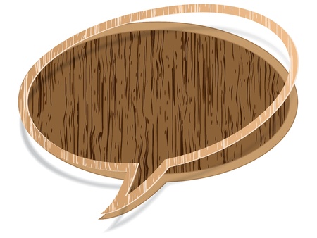 chat icon wooden textureのイラスト素材