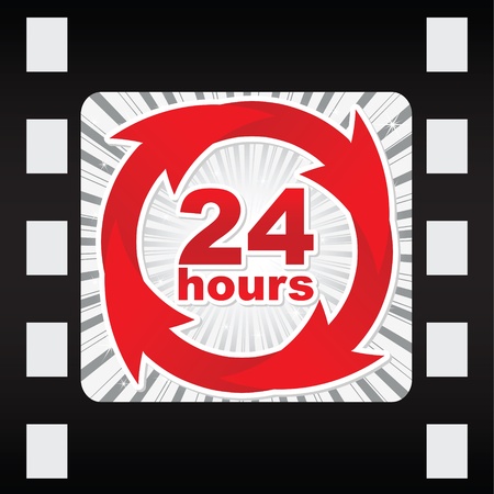 twenty hours concept のイラスト素材