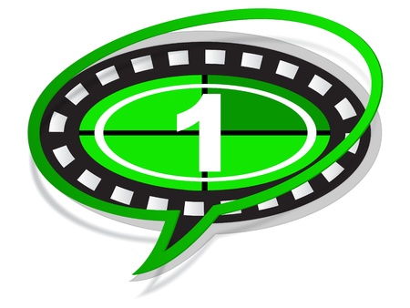 button film strip のイラスト素材