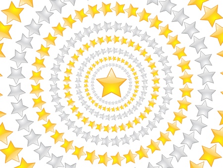 shiny stars posterのイラスト素材