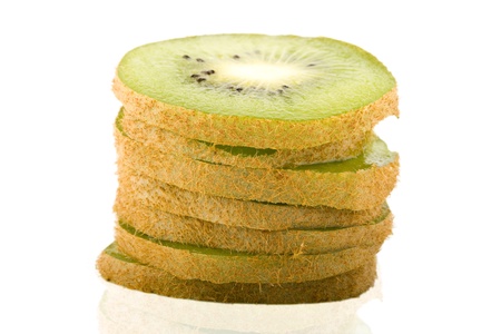 slice of kiwi の写真素材