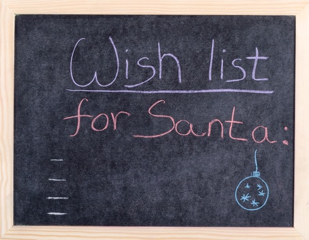 christmas concept drawing on blackboard の写真素材