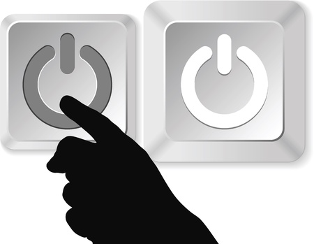 power buttonのイラスト素材