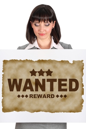 wanted bannerの写真素材