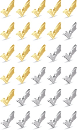 check mark ratingのイラスト素材