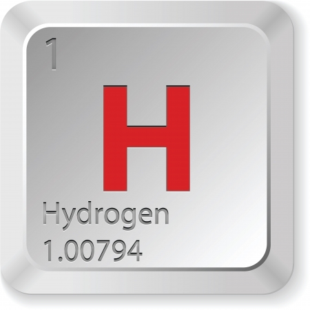 hydrogen - keyboard button のイラスト素材