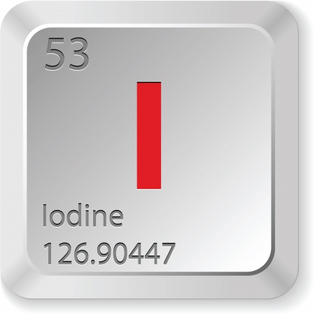 iodine elementのイラスト素材