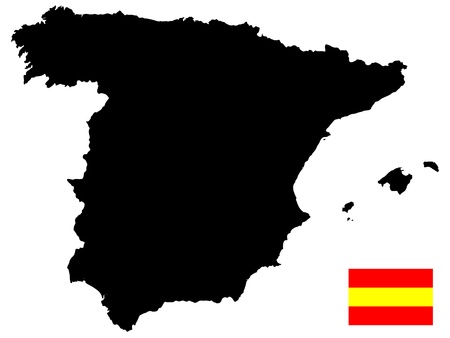 map of spainのイラスト素材