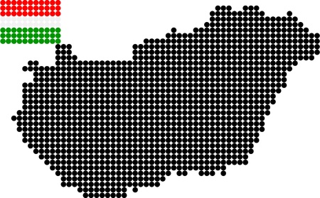 map of hungaryのイラスト素材