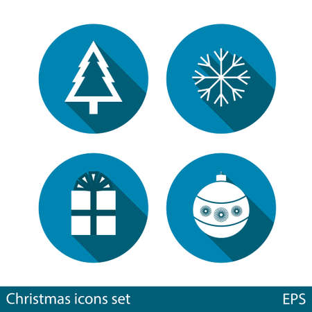 Christmas icon setのイラスト素材