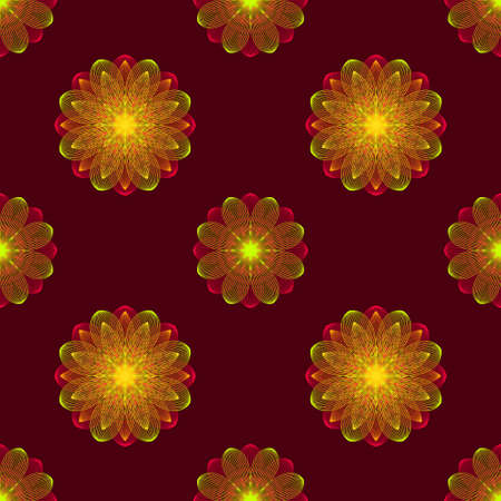 Vector illustration of floral design element.のイラスト素材